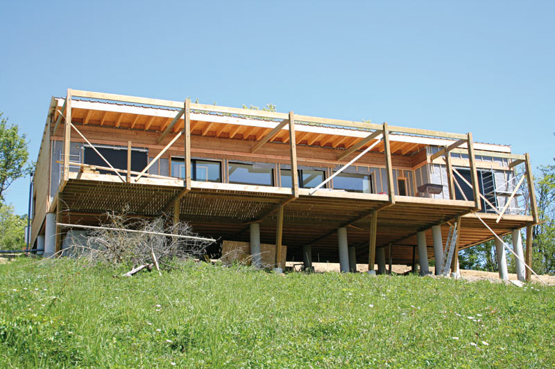 construction d'une maison bois familiale