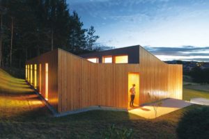 terrasse d'une maison bois familiale