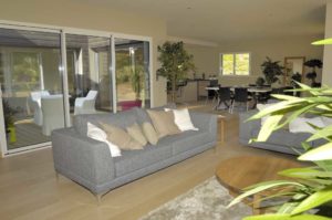 aménagement intérieur d'une maison bois familiale