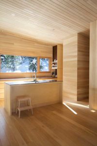 aménagement intérieur d'une maison bois familiale