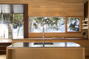 aménagement intérieur d'une maison bois familiale