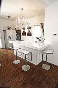 aménagement intérieur d'une maison bois familiale