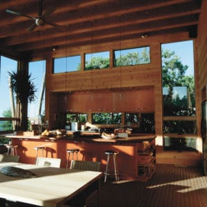 aménagement intérieur d'une maison bois moderne