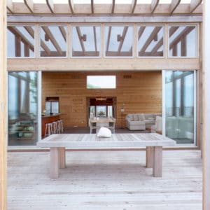 aménagement intérieur d'une maison bois moderne