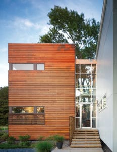 maison bois familiale et moderne