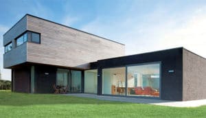 3d modéle d'une maison en bois moderne et familiale