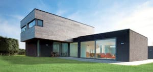 3d modéle d'une maison en bois moderne et familiale