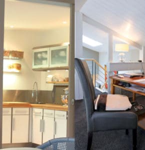 aménagement intérieur d'une maison bois moderne et familiale
