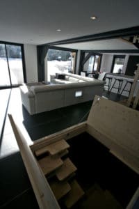 aménagement intérieur d'une maison bois moderne et familiale