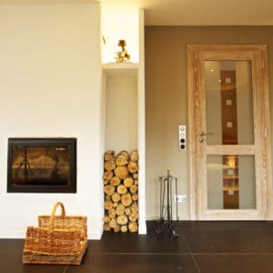 aménagement intérieur d'une maison bois moderne et écologique