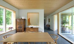 aménagement intérieur d'une maison bois moderne