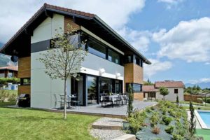maison contemporaine à ossature bois en Isère