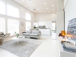 aménagement intérieur d'une maison bois massif