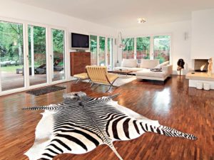 aménagement intérieur d'une maison bois classique