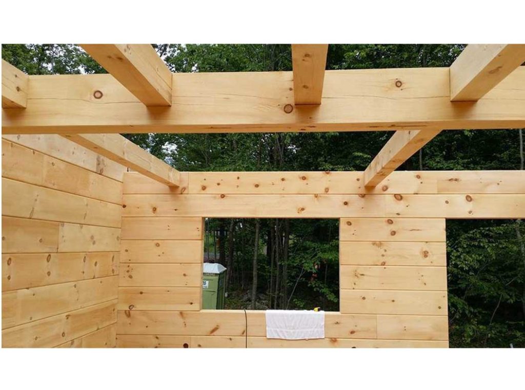 construction d'une maison bois massif