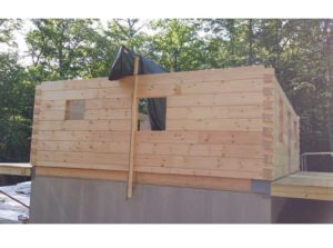 construction d'une maison bois massif