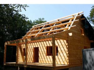 construction d'une maison bois massif