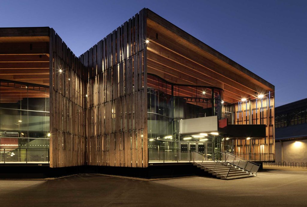 maison moderne bois "house musique"