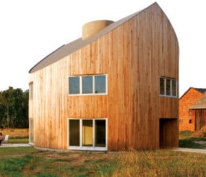 maison bois en ronde