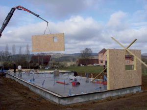construction d'une maison bois familial