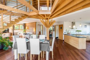 Aménagement intérieur d'une maison bois