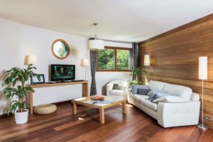 Aménagement intérieur d'une maison bois