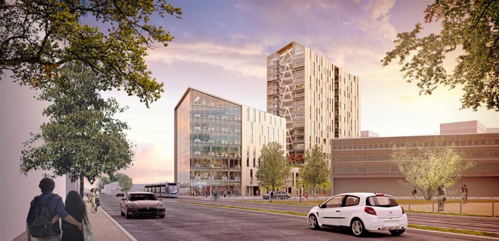 maison bois moderne à Bordeaux