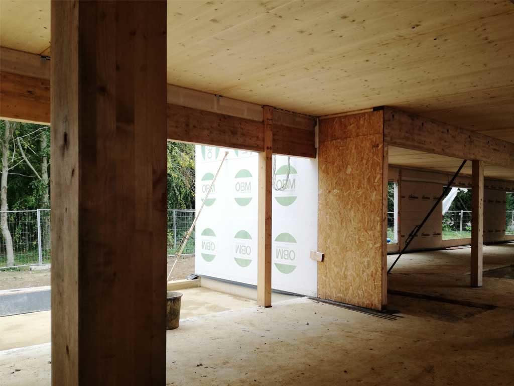 extension en bois d'un maison EHPAD