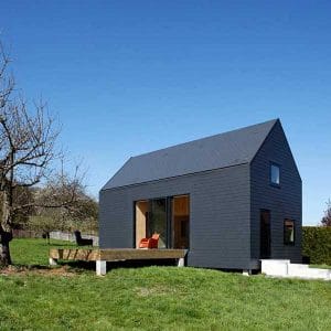 maison en bois massif de vacances en Normandie