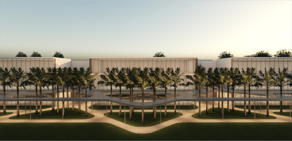 3D modèle d'une école en bois© Pei Cobb Freed & Partners