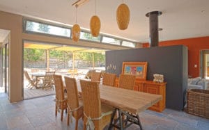 aménagement intérieur d'une maison bois moderne
