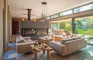 aménagement intérieur d'une maison bois moderne