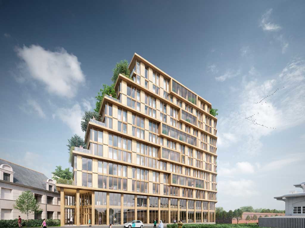 Immeuble en bois Horizon à Nantes réalisé par Euronantes