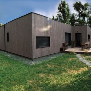 maison bois écologique avec murs préfabriqués hors-site Sybois