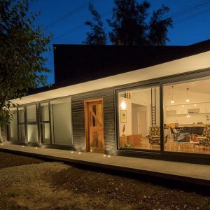 maison individuelle en bois au chili