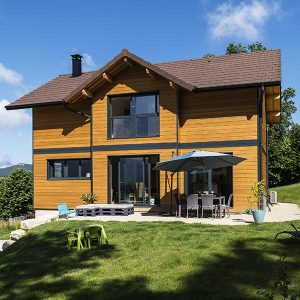 Maison bois contemporaine à Novalaise
