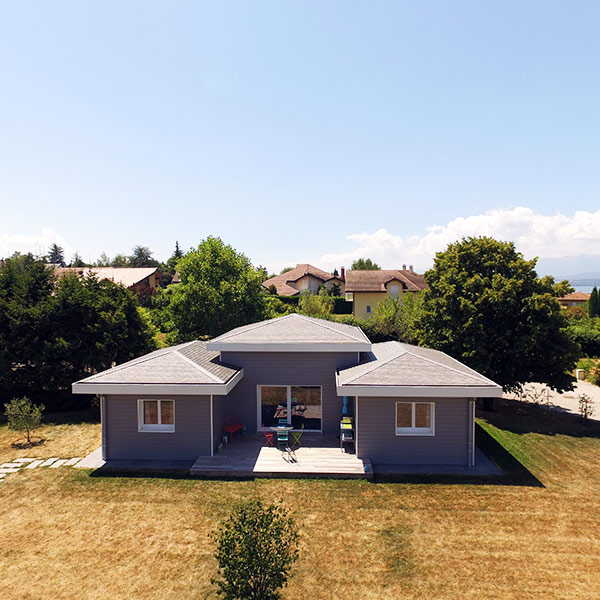Maison contemporaine en ossature bois conçu Réalisations Chardon