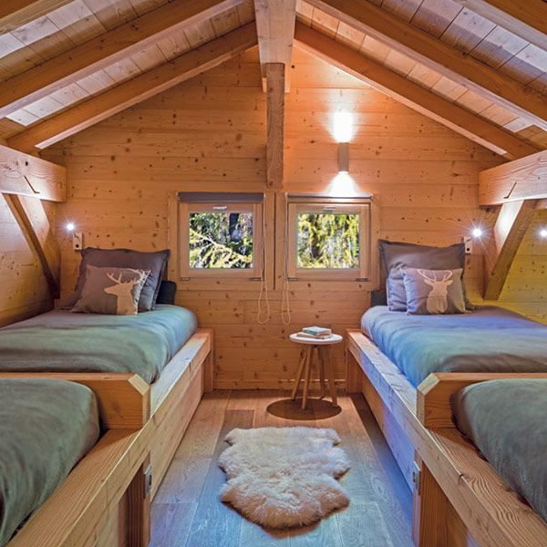 chambre confortable pour quatre personnes