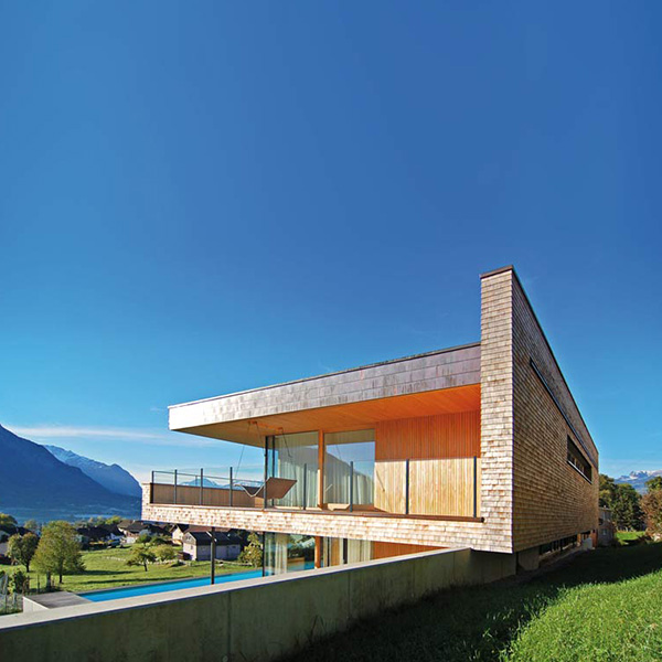 Maison bois sur la colline - k_m Architektur