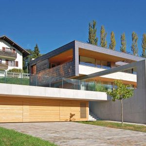 maison bois avec garage bois