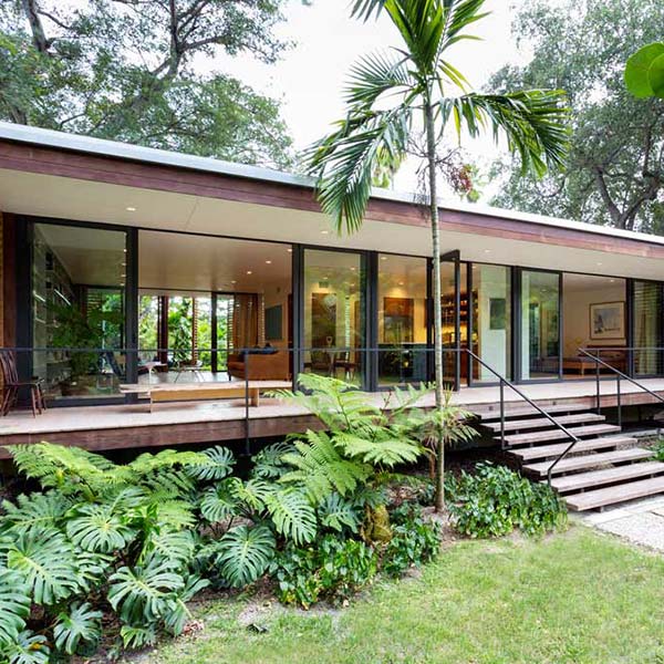 Maison en verre et bois Floride - Jacob Brillhart