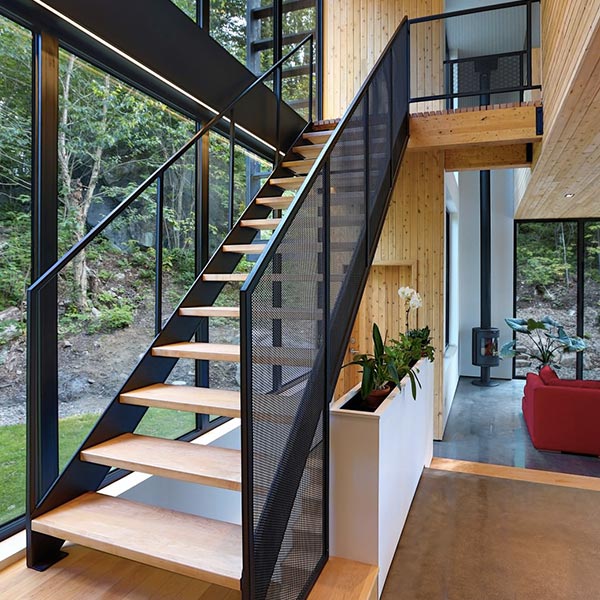 aménagement intérieur d'une maison bois moderne