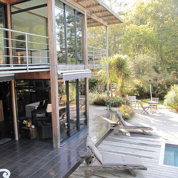Maison à ossature bois avec piscine en Region Nouvelle Auqitaine