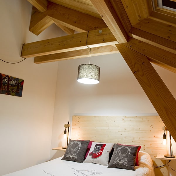 chambre des parents en bois