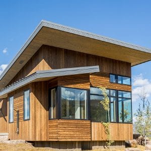 maison longue en bois dans le Colorado