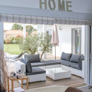 terrasse avec lounge