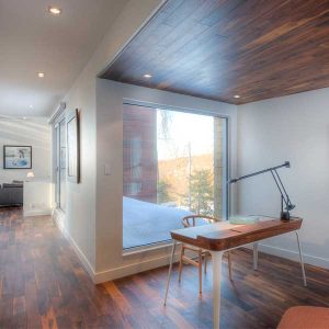 étude en bois dans maison bois