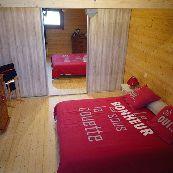 chambre des parents en bois