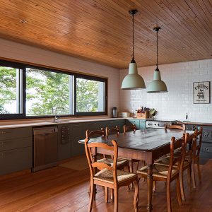 cuisine ouverte en bois