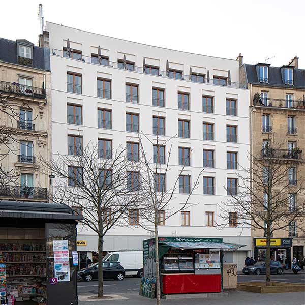 Une surélévation en bois CLT à Paris © Alexis Toureau